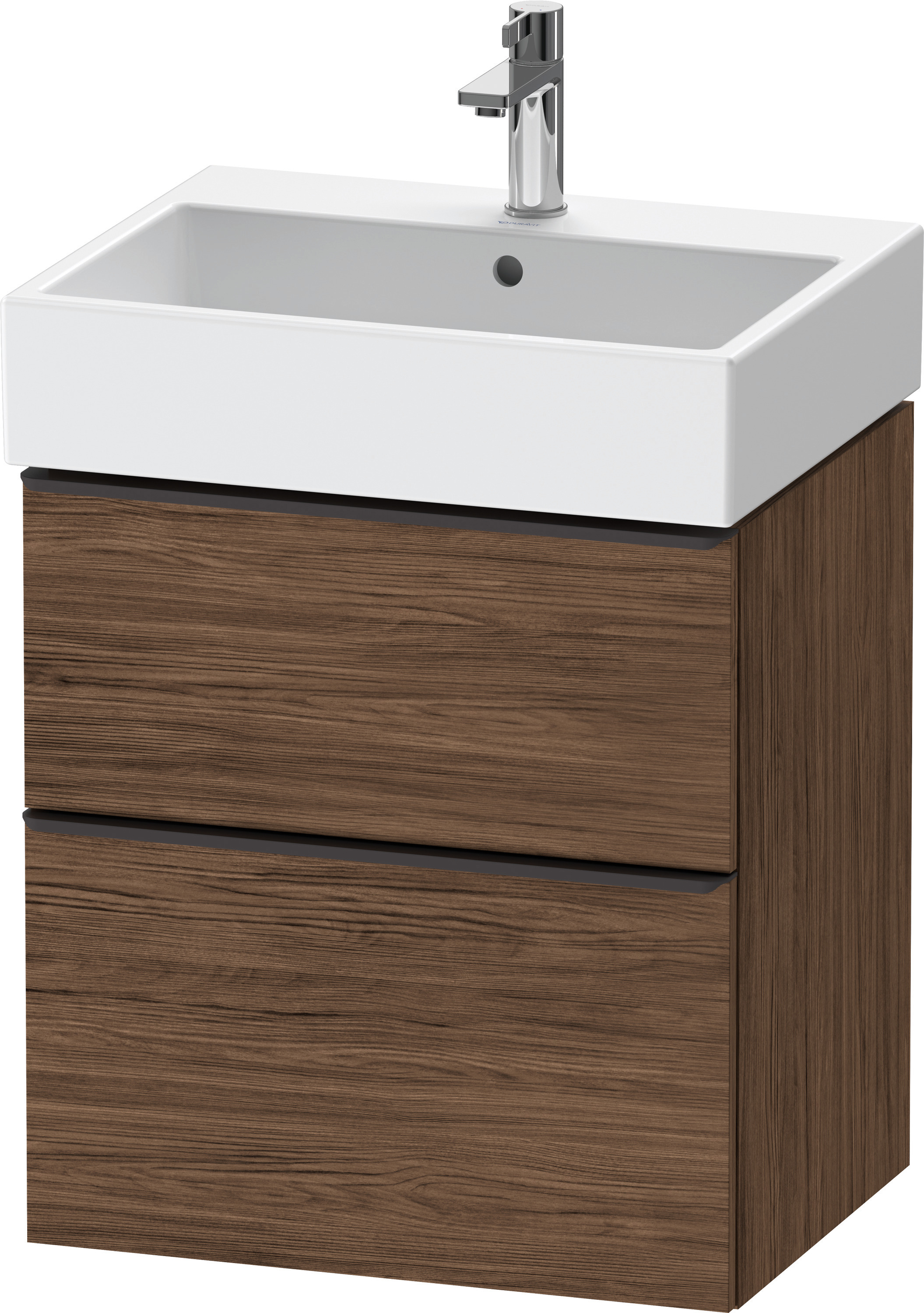 Duravit D-Neo WTU,Ausz:1,Schubk:1,GR:Dia.Schw 584x442x625mm,Wandh,Nussb.Dkl.Matt,Dek.