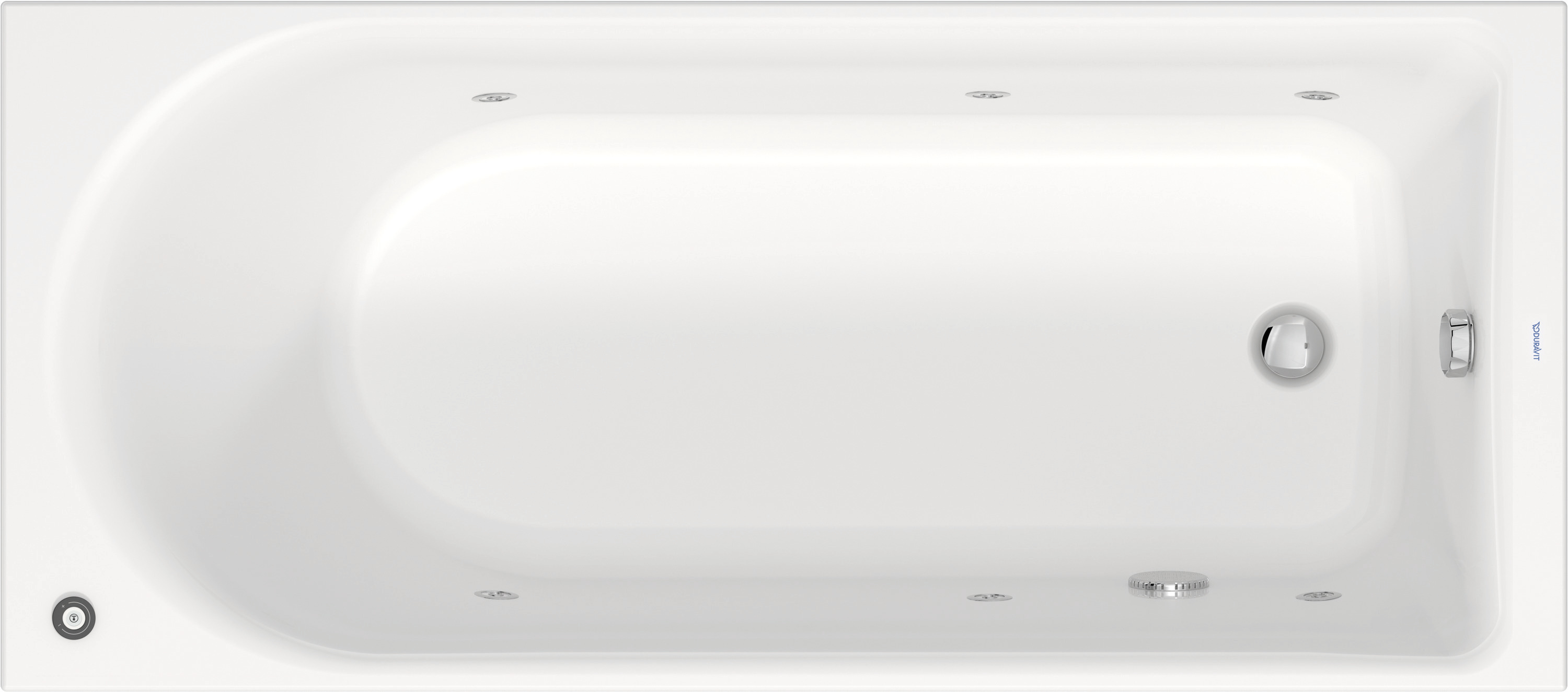 Duravit D-Neo Whirwanne 1700x750mm, Einbau Rückenschr.1 Variabel, Jet-Project, Weiß