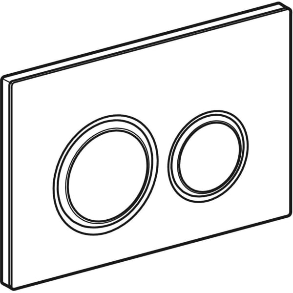 Geberit Sigma50 BetPl., rund, 2-Mengen-Sp. rotgold gebü., Etc/Betonoptik/rotgold