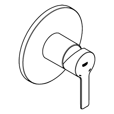 GROHE EH-Brausebatterie Lineare 24063_1 FMS für 35604 hard graphite gebürstet