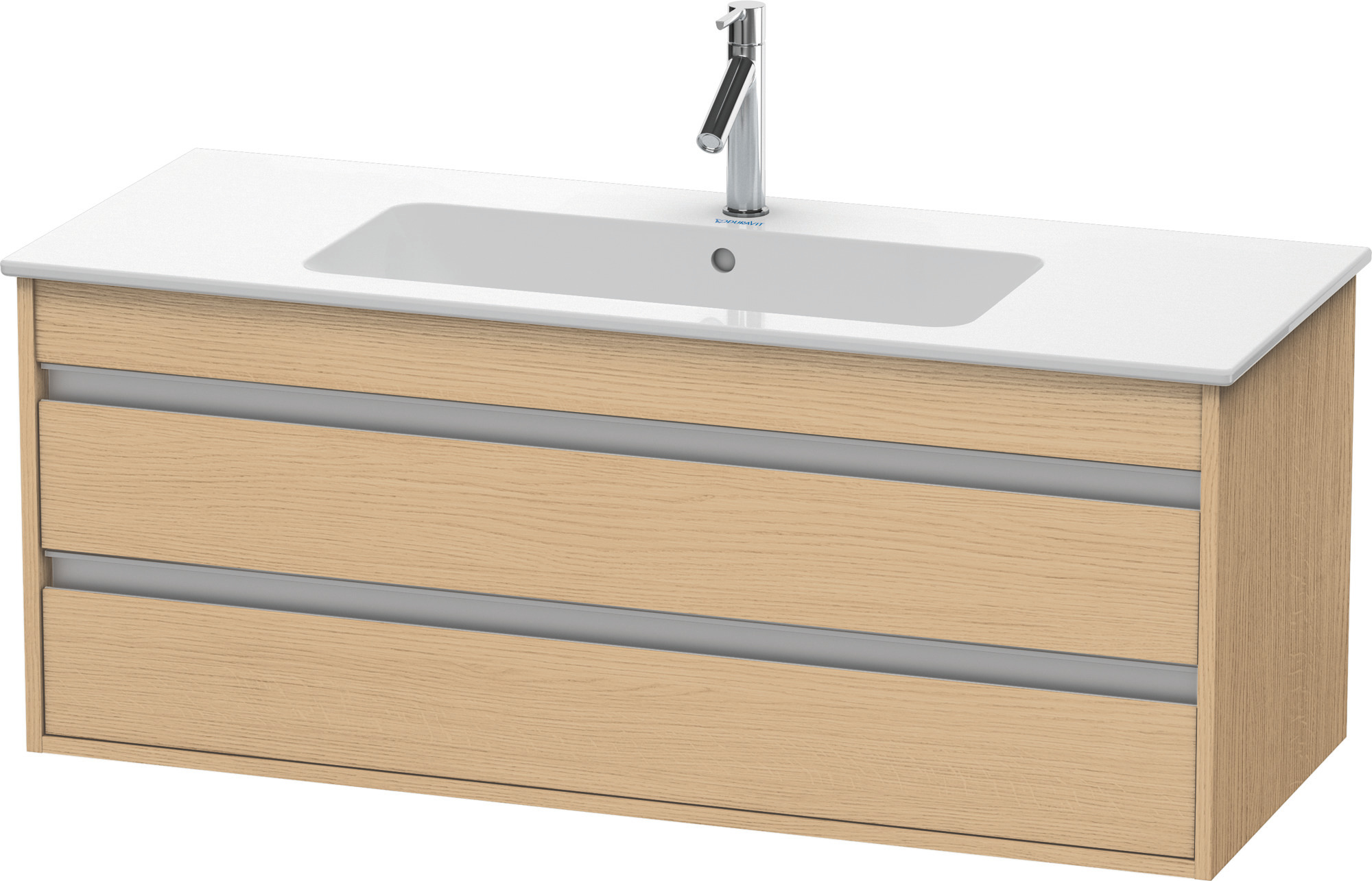 DU WTU Ketho f. ME by Starck, 2 Schubk. 480x1200x475mm, Eiche Natur