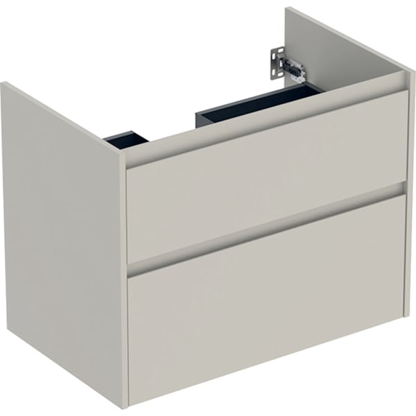 Geberit Unterschrank für MWT, 2 Schubladen B:80cm, sandgrau matt