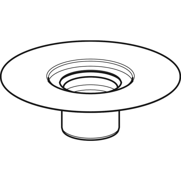 Geberit Anschlussflansch, Breite 100 mm