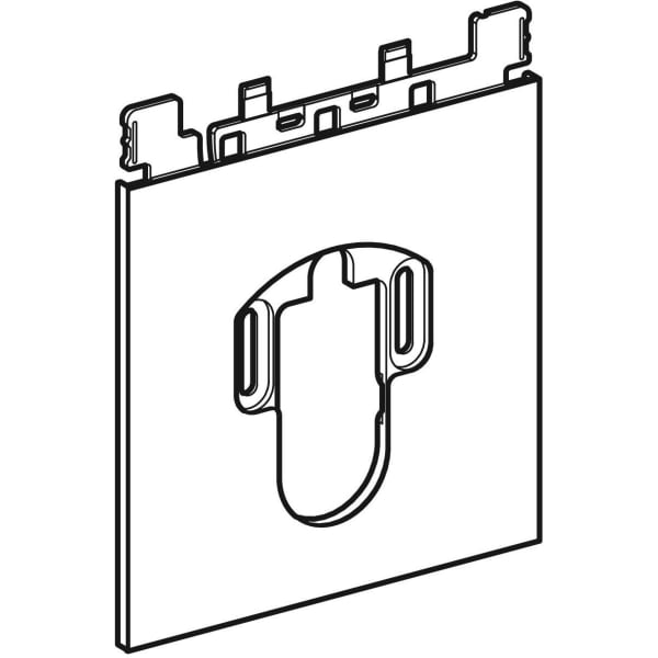 Geberit Designplatte AquaClean Sela unten Glas schwarz