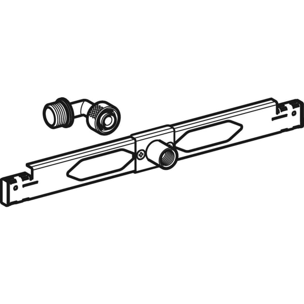 Geberit Traverse für Zulauf Urinal mit Sprühkopf Rp 1/2