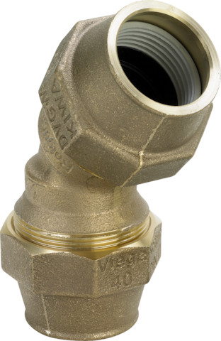 Viega Bogen 45 Grad Maxiplex 9026 in 32mm Rotguss