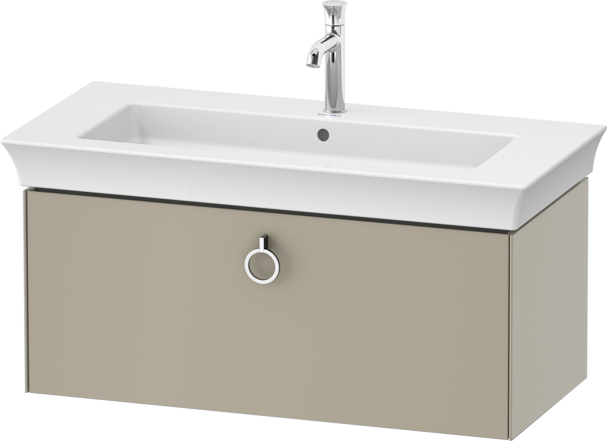 Duravit WTU wandh. White Tulip,1 Ausz.,mit Griff,410x984x458,Taupe Seidenmatt