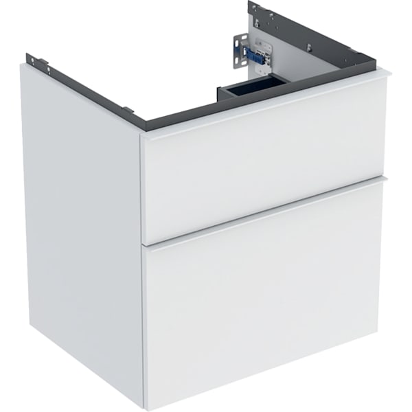 Geberit iCon Unterschrank für WT, 2 Schubl. 59,2x61,5x47,6cm, weiß matt