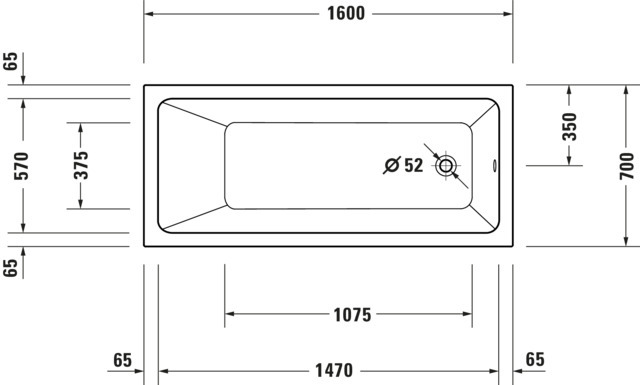 DU No.1 BW 1600x700,Einbauversion Rückenschr.1 Pos.Variabel, Weiß