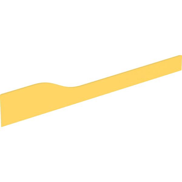 Geberit Bambini Dekorblende, Front für 4 WT-Arm., tieferes Becken re, gelb Geberit Bambini Dekorblende, Front für 4 WT-Arm., tieferes Becken re, gelb