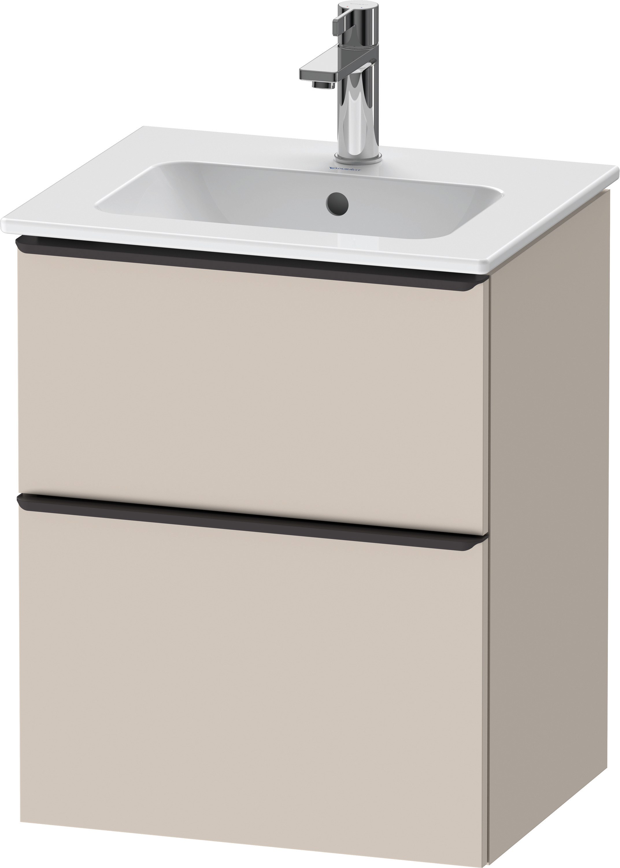 Duravit D-Neo WTU,Ausz:1,Schubk:1,GR:Dia.Schw 510x402x625mm,Wandh,Taupe Matt,Dekor