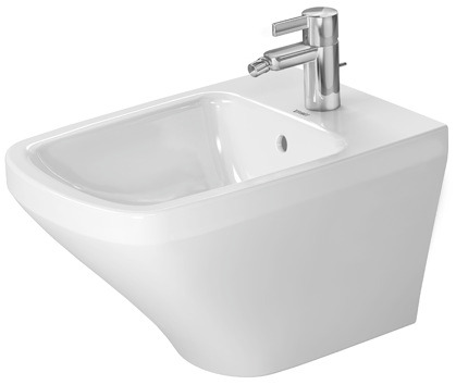 Duravit Wand-Bidet DuraStyle 540 mm m.ÜL, m.HLB, 1 HL, Durafix, weiß