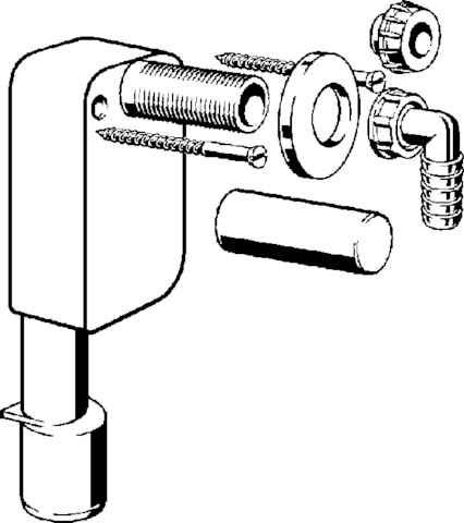 Viega Geruchverschluss 5635.7 in G1 x DN40/50 Kunststoff weiss