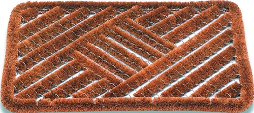 Fußmatte Kokosbürsten natur Kokos/Stahl L390xB590xS30mm Fußmatte Kokosbürsten natur Kokos/Stahl L390xB590xS30mm