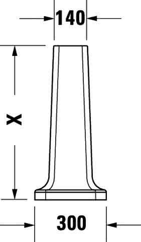 DU Standsäule 1930 für 043880 und 043870, weiß