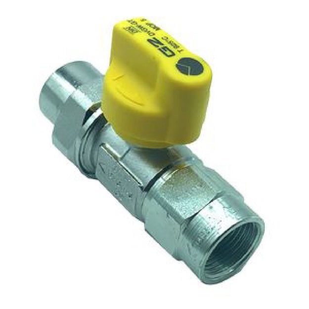 Remeha Gasabsperrhahn mit TAS, Rp 1/2 x 15 für CalentaSol/HP