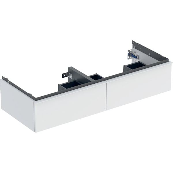 Geberit iCon Unterschrank für DWT, 2 Schubl. 118,4x24,7x47,6cm, weiß matt