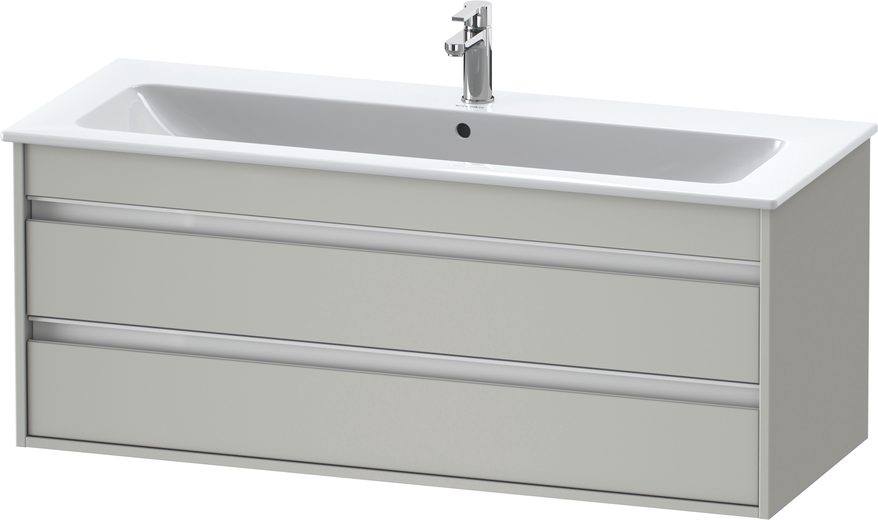 Duravit WTU Ketho f. ME by Starck, 2 Schubk. 480x1200x475mm, Betongrau Matt