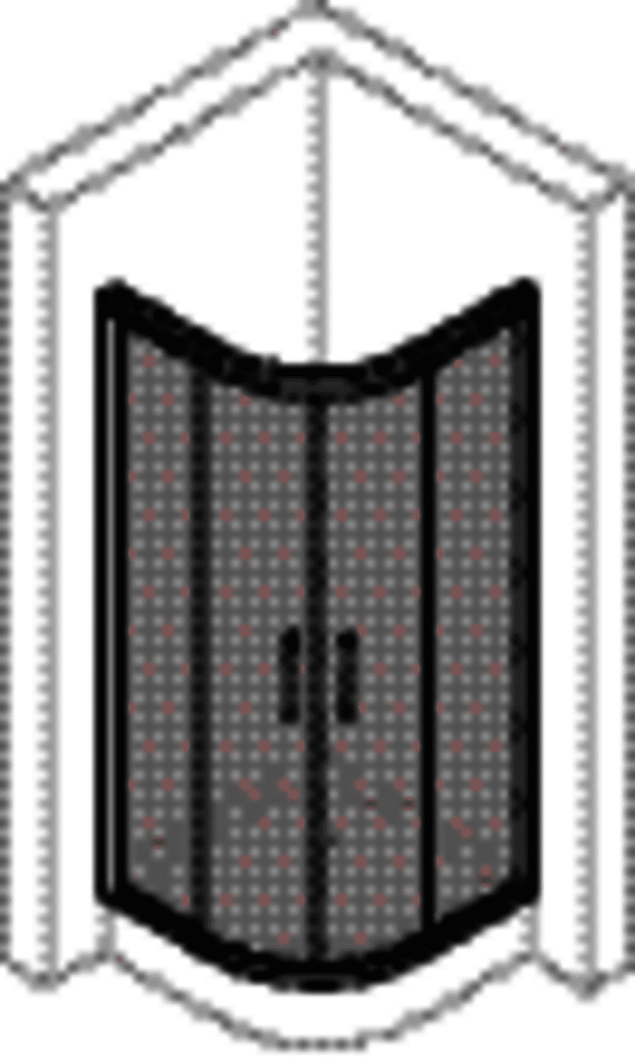 HP DA Classics 2 1/4 Kreis GT 100/100 H:2000 R:500 weiß klar