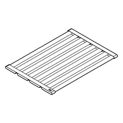 GROHE Küchenspülen-Abtropfgestell 40854 490x348mm edelstahl