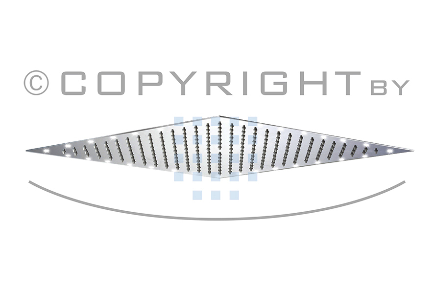 REGENWERK - LED-Regenpaneel-Set, eckig 470x470mm, verchromt, LED-Beleuchtung REGENWERK - LED-Regenpaneel-Set, eckig 470x470mm, verchromt, LED-Beleuchtung