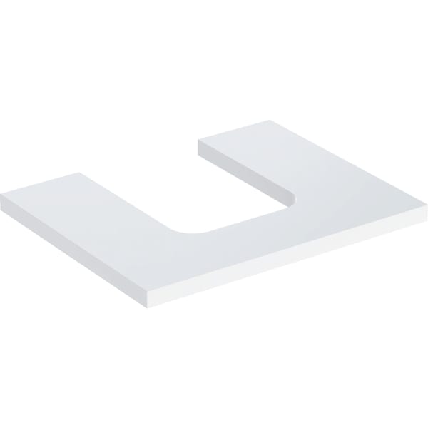 Geberit ONE WT-Pl. Aus mi. f. AWT Schalenform 60x3x47cm, weiß hgl.