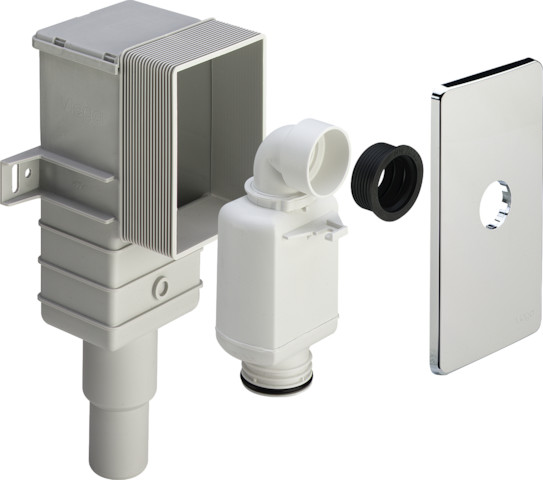 Viega Geruchverschluss 5633.3 in G1 1/4 x DN40/50 Kunststoff verchromt Viega Geruchverschluss 5633.3 in G1 1/4 x DN40/50 Kunststoff verchromt