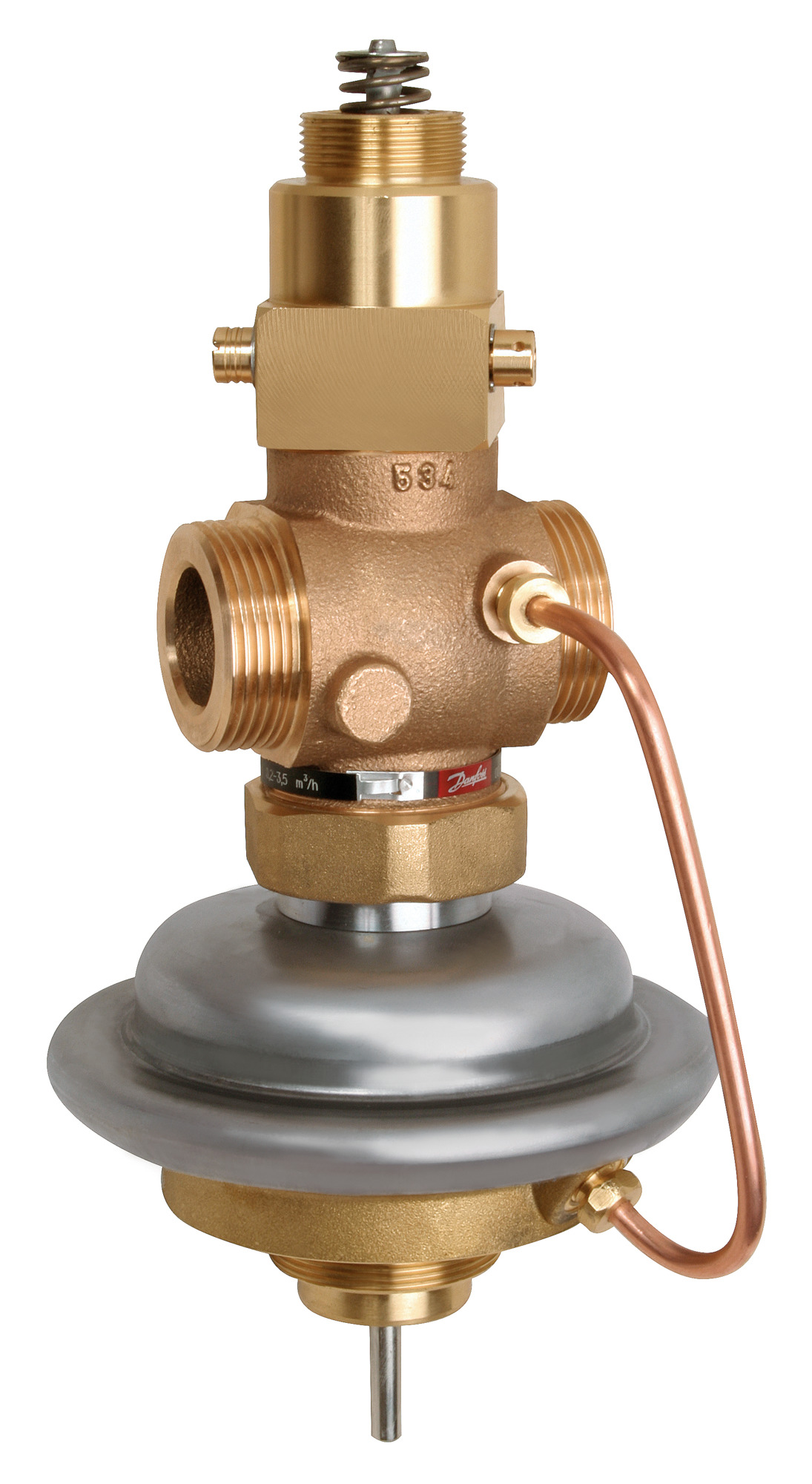 Danfoss Vol.-stromregl. m. Stellv. AVQMT DN20, Kvs 6,3, PN25, RG5, G 1 A