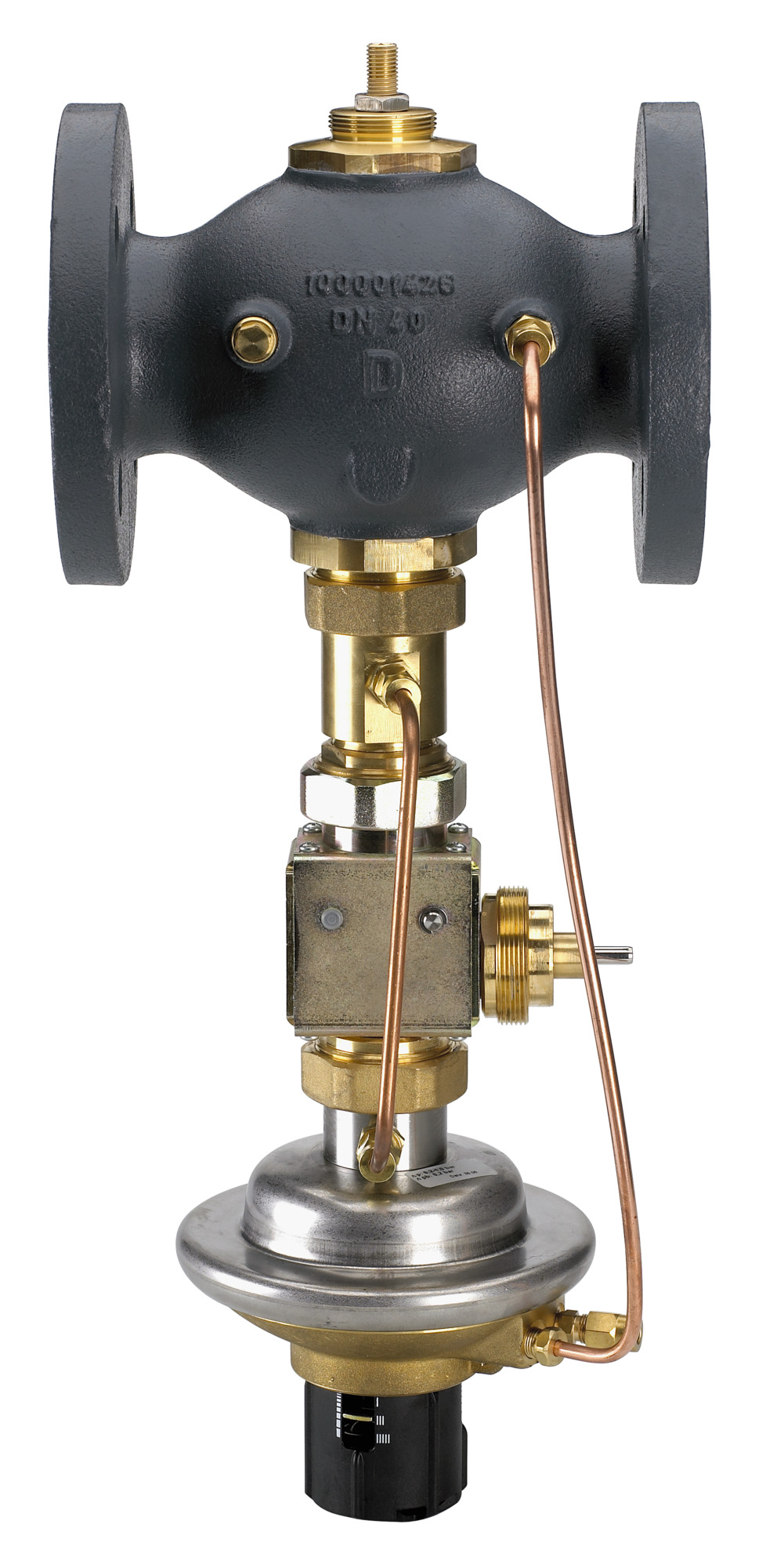 Danfoss Diff.Druck.+ V,stromreg.AVPQT Kvs 206, 0,2/0,2 - 1,0 bar, Flansch