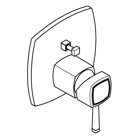 GROHE EH-Wannenbatterie Grandera 24260 FMS für 35604 chrom