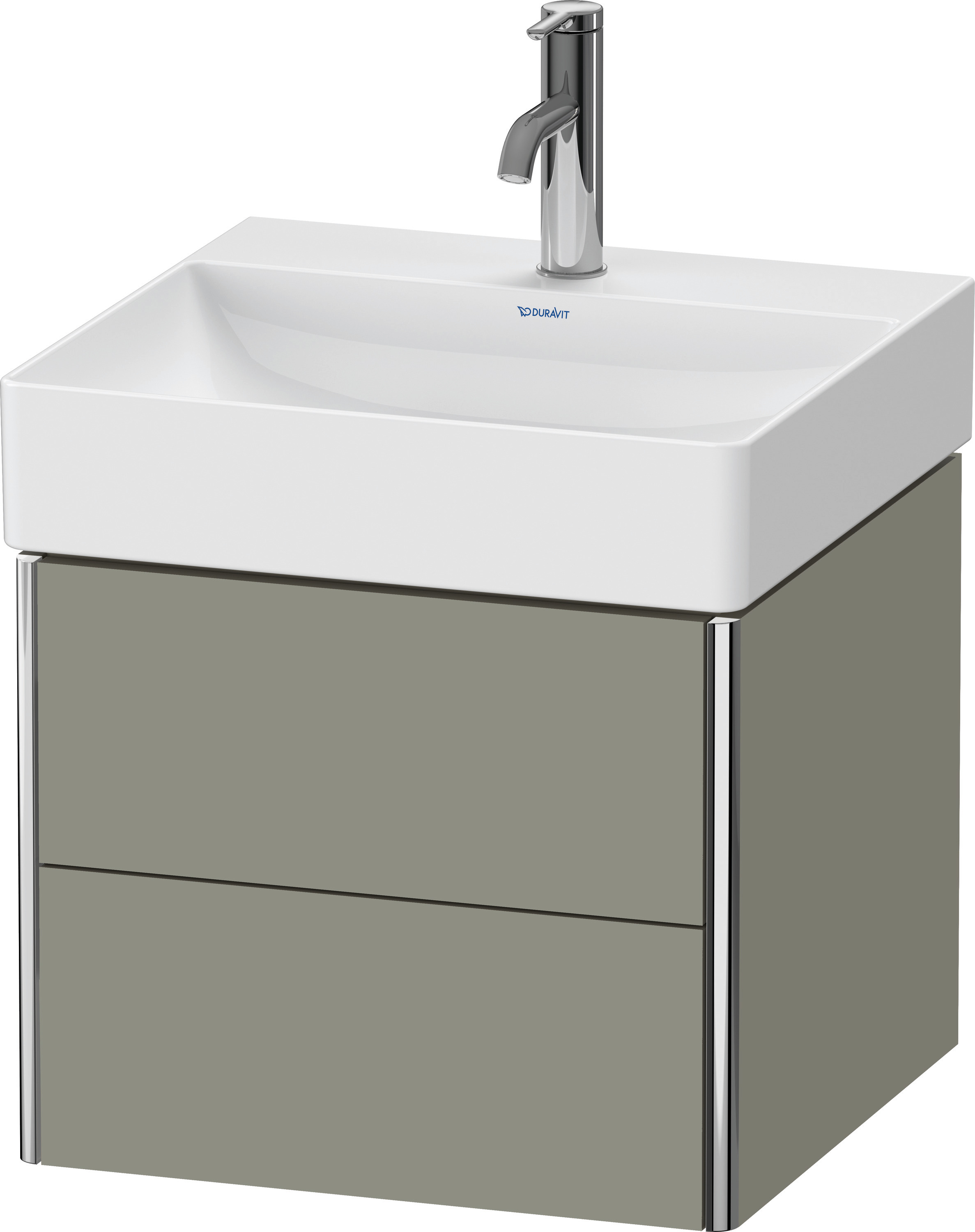 Duravit WTU XSquare wandhängend,397x484x460mm 2Schubkästen,steingrau seidenmatt
