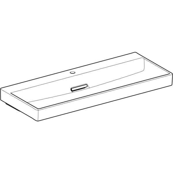 Geberit ONE Waschtisch 120x48cm, CleanDrain m. Hl., o. Ül., weiß, KeraTect/weiß glzd