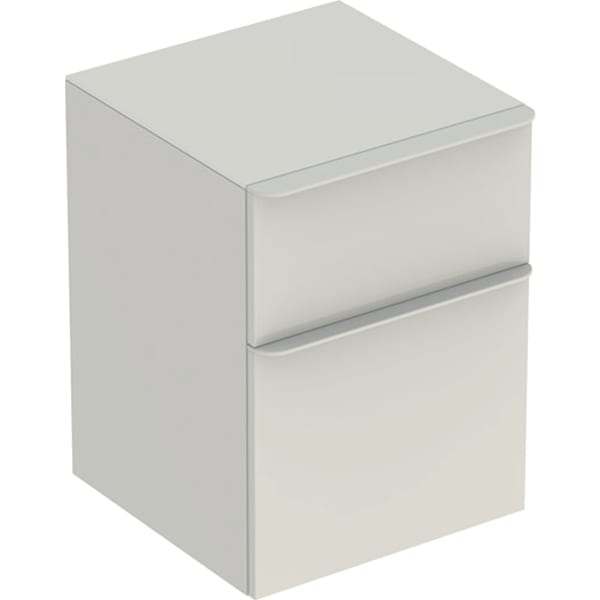 Geberit Smyle Square Seitenschrank mit 2 Schubladen, 45x60x47cm, sand-grau Geberit Smyle Square Seitenschrank mit 2 Schubladen, 45x60x47cm, sand-grau