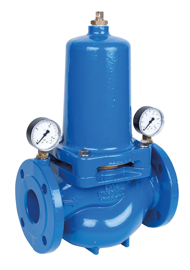 Resideo Druckminderer D15SH pulverbeschichtet, blau, PN16, DN50 Resideo Druckminderer D15SH pulverbeschichtet, blau, PN16, DN50