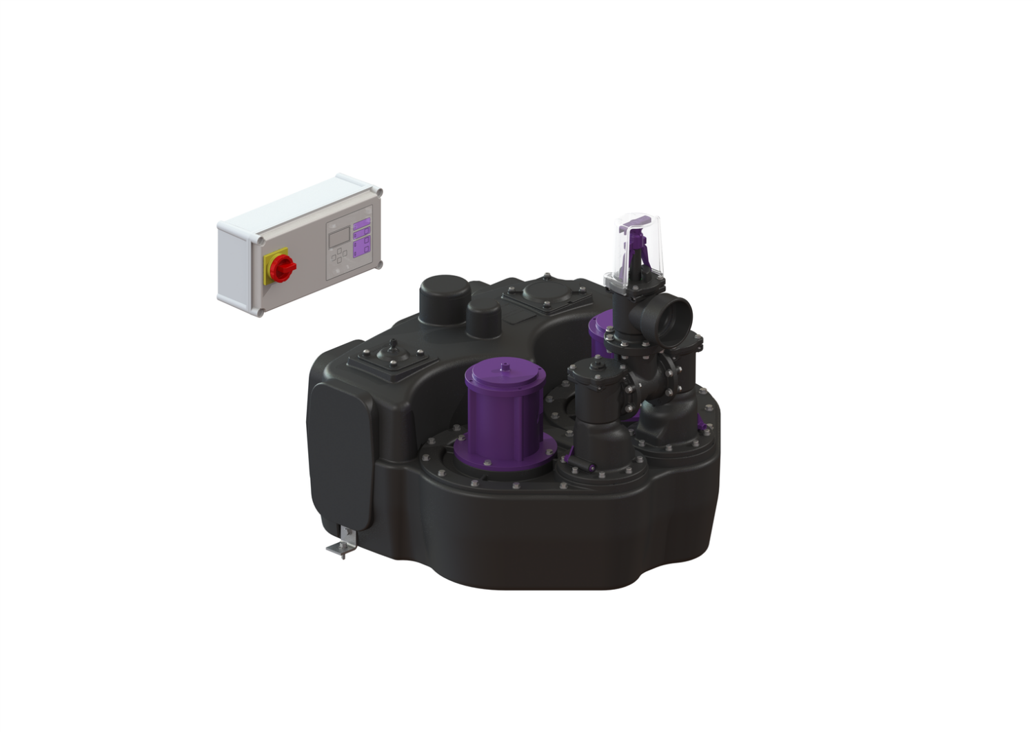 KESSEL-Hebeanlage Aqualift F Duo Comfort, SPF 3000-S3, Schieber