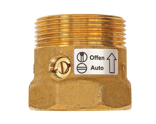 Flamco Schwerkraftbremse Typ Thermusperre 1 1/2" AG x 1 1/2" IG, mit Luftschleuse Flamco Schwerkraftbremse Typ Thermusperre 1 1/2" AG x 1 1/2" IG, mit Luftschleuse
