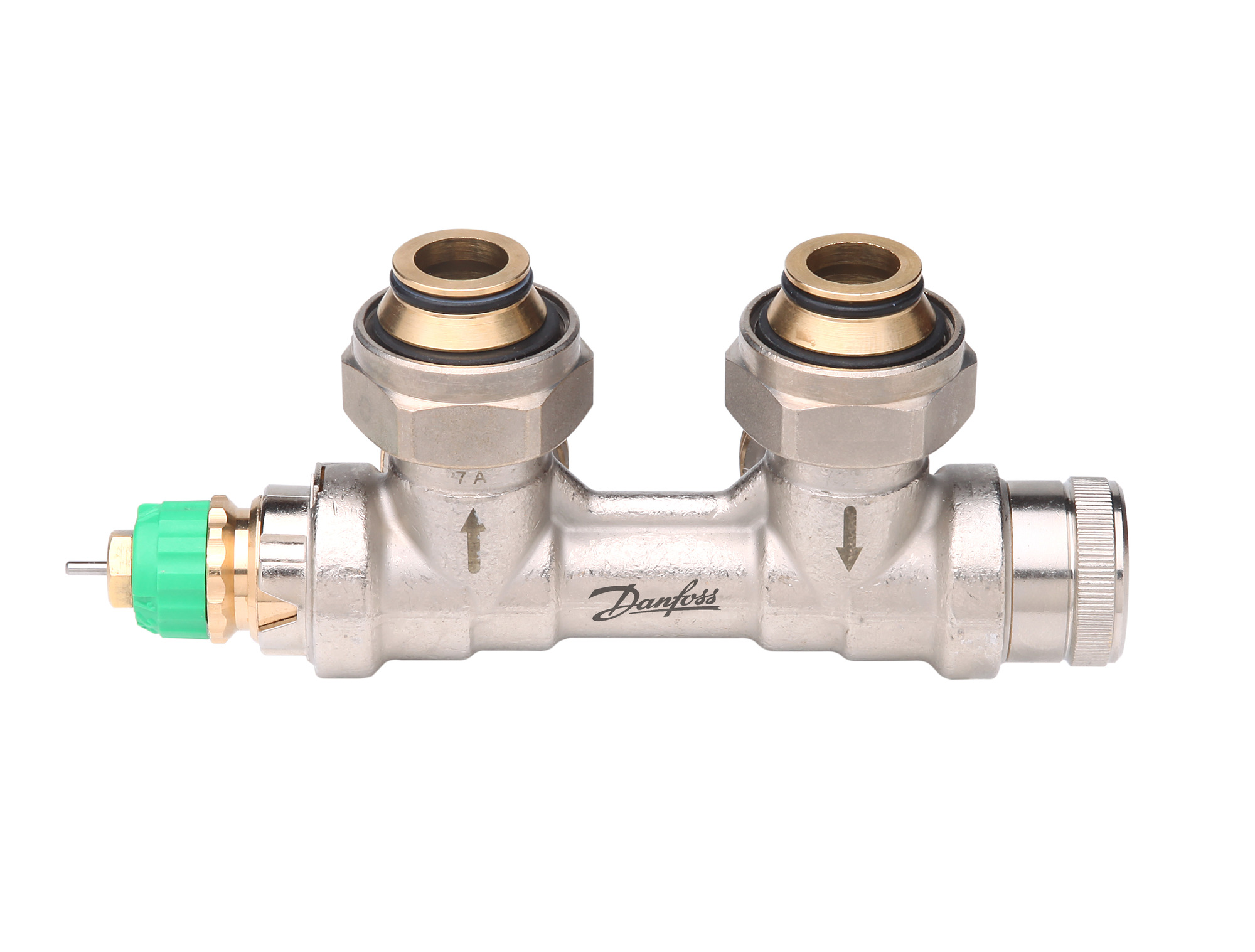 Danfoss dyn. VHS-DV Fühler links Eck, Ventileinsatz im VL für HK mit 3/4"