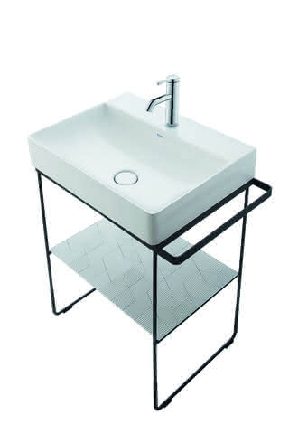 DU Metallkonsole BS DuraSquare f. 235350 höhenverstel.+50mm HTH li/re Schwarz M.
