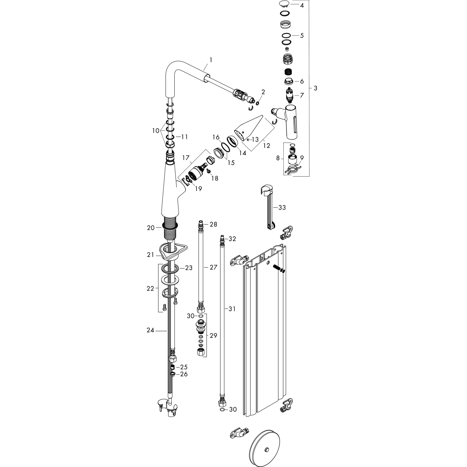 Hansgrohe Spültischmischer 300 Talis Select M51 Ausziehbrause 2jet sBox chrom