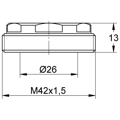 GROHE Zentralverschraubung 440422 für Eichelberg Kartuschen K40mm