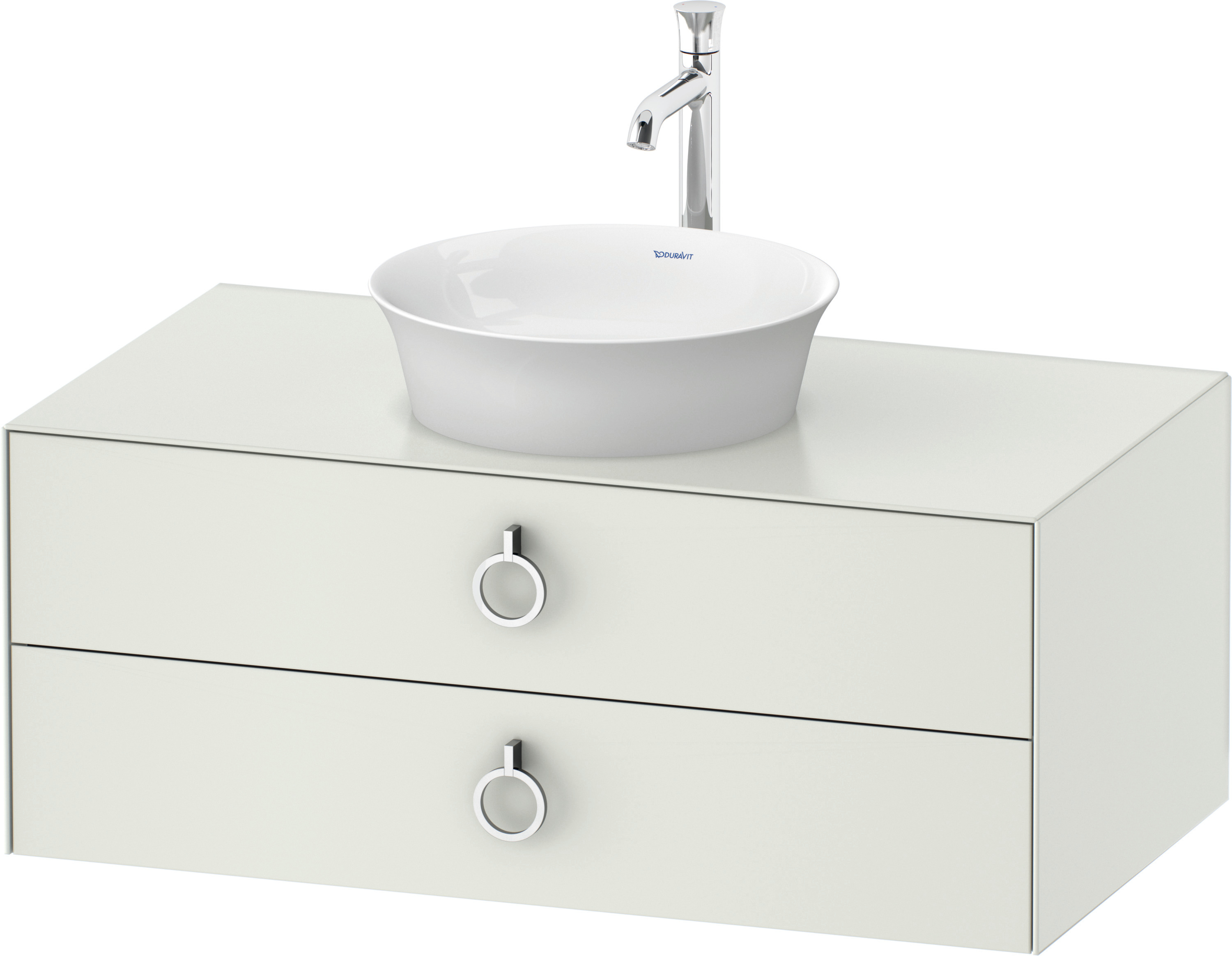 Duravit WTU wandh.White Tulip,2Schk.,m.Griff 408x1000x550,Weiß Seidenmatt