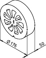 Helios KWL 45 SE Schalldämmelement DN180 für Wandhülse KWL EC 45