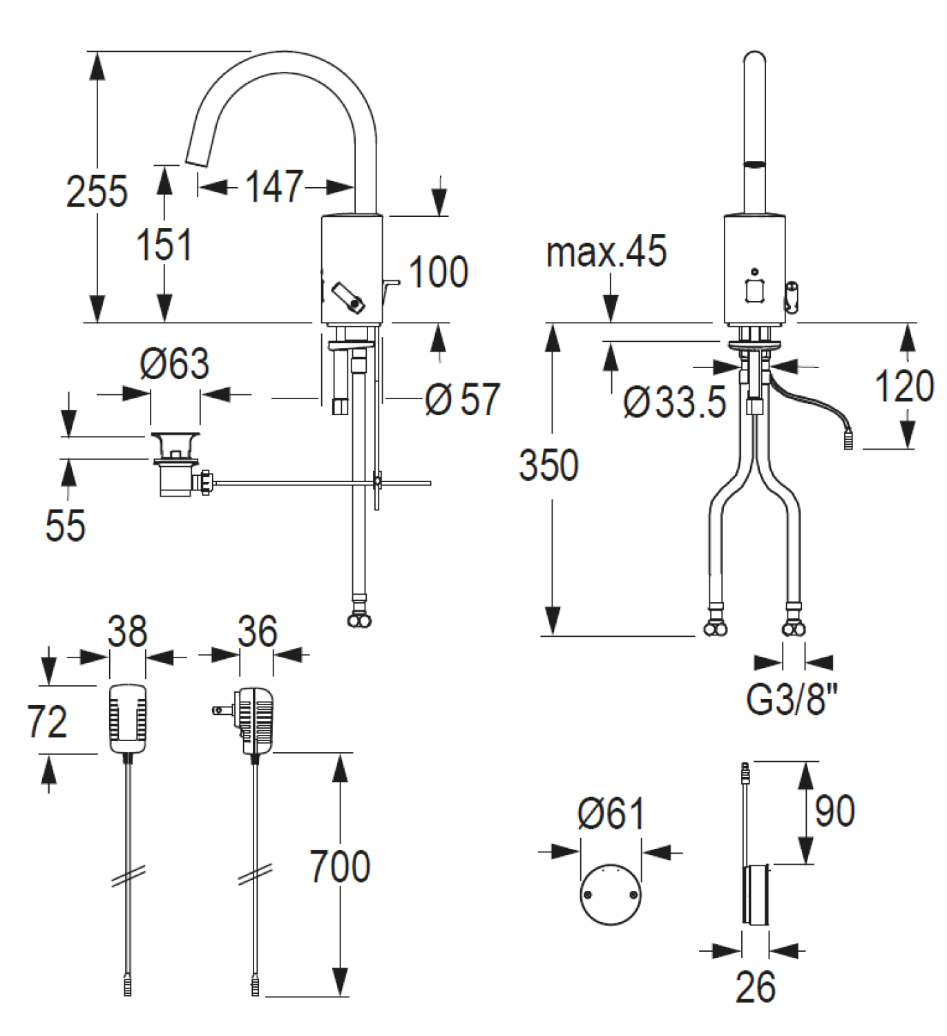 CONTI+ loopino el. IR Standarm. Batt. m.Misch. Chrom o.Ablg. Click G10