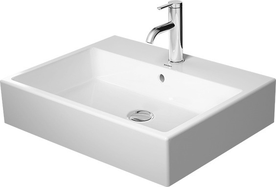 DU Aufsatzbecken Vero Air 600mm m.ÜL, m.HLB, o.HL, geschl., weiß