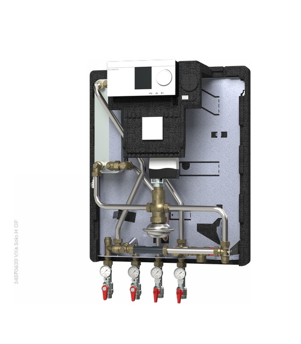 Danfoss Hausstation VXe Solo HOP, 2 HE:30kW, ECL310/P330, STW