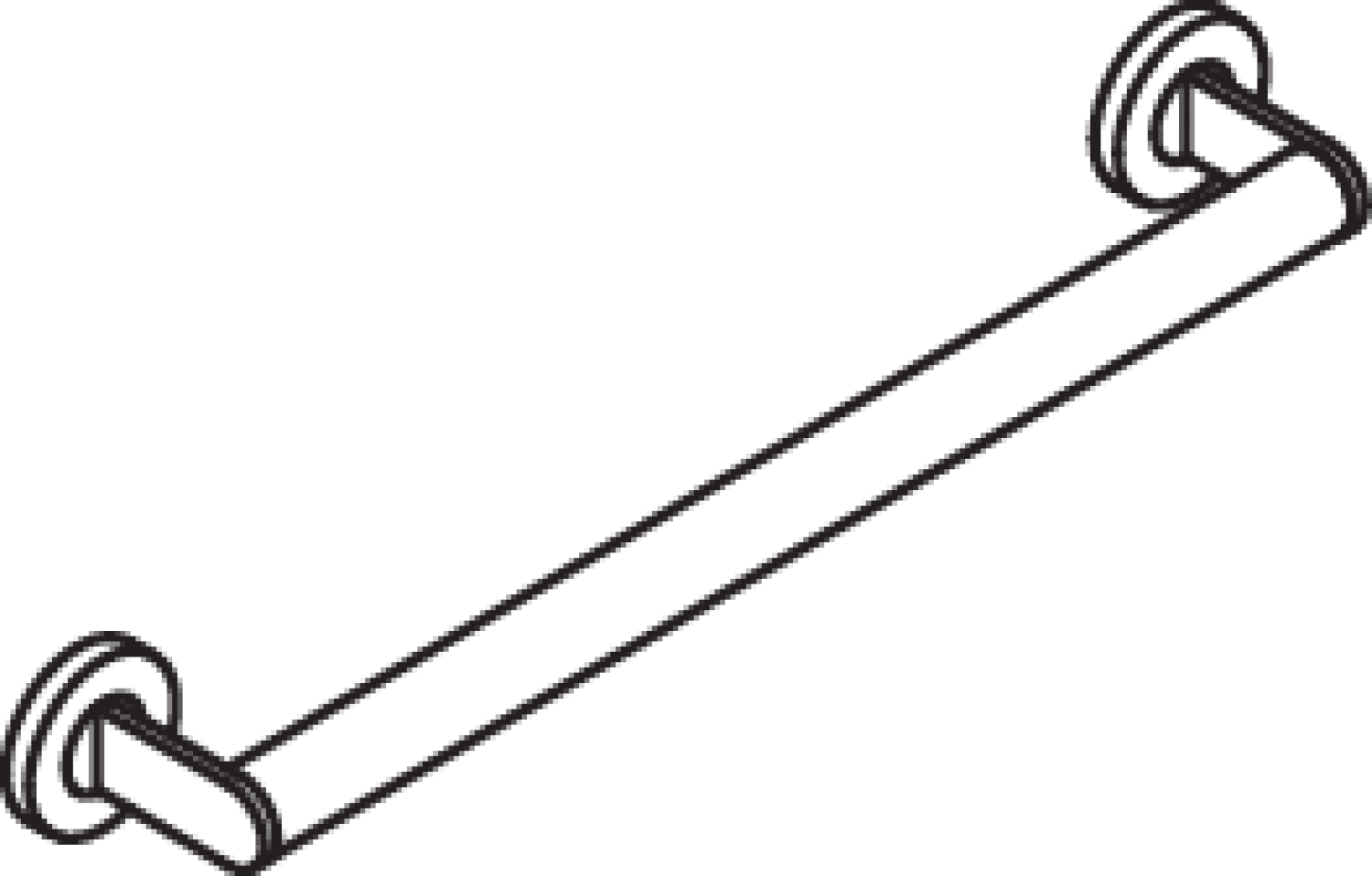 HEWI Haltegriff, d:32, L:500mm, schliff