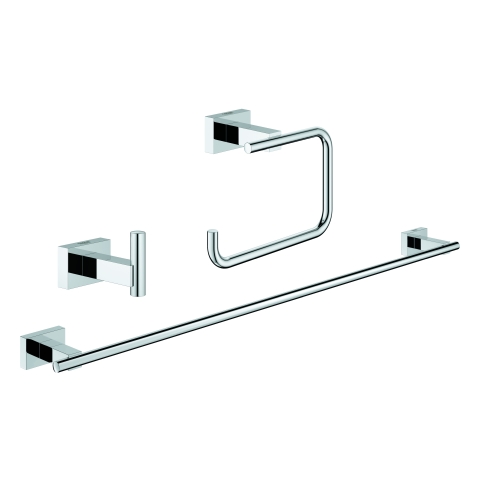 GROHE Bad-Accessoire Set 3-in-1 Essentials Cube 40777_1 chrom