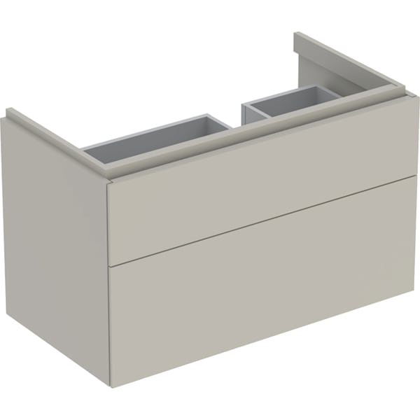 Geberit Xeno2 Unterschrank f. WT m. Ablg. li m. 2 Schubl., 88x53x46,2cm, greige