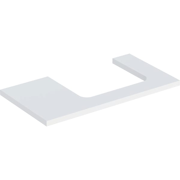Geberit ONE WT-Platte, Ausschnitt re, für AWT 90x3x47cm, weiß matt