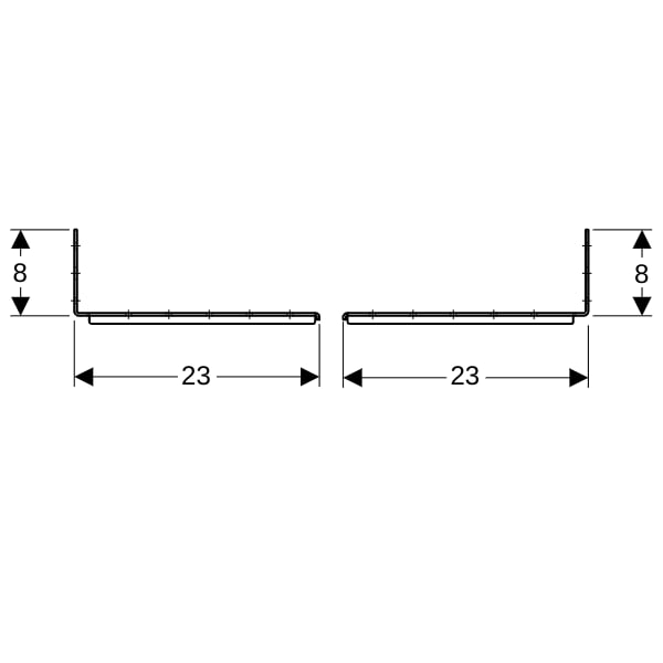Geberit Duofix Bef.-Set für Ständerabstand 50-57,5 cm